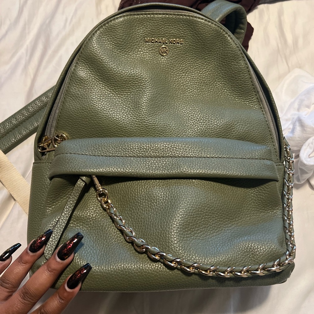Sage Green BackPack (sold on mercari)